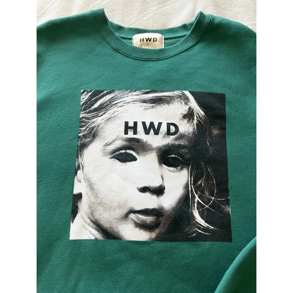 HALFWAY DEAD Green HWD Sweatshirt Crew Neck Pullover Size XL - Picture 7 of 12